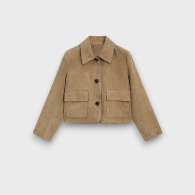 Naomi | Elegant Suede JacketWith Classic Cut