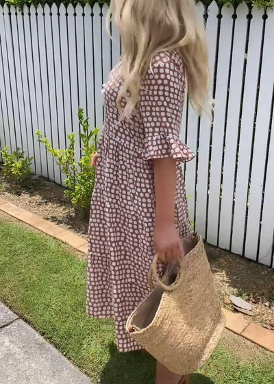 Stella - Polka Dot Midi Summer Dress