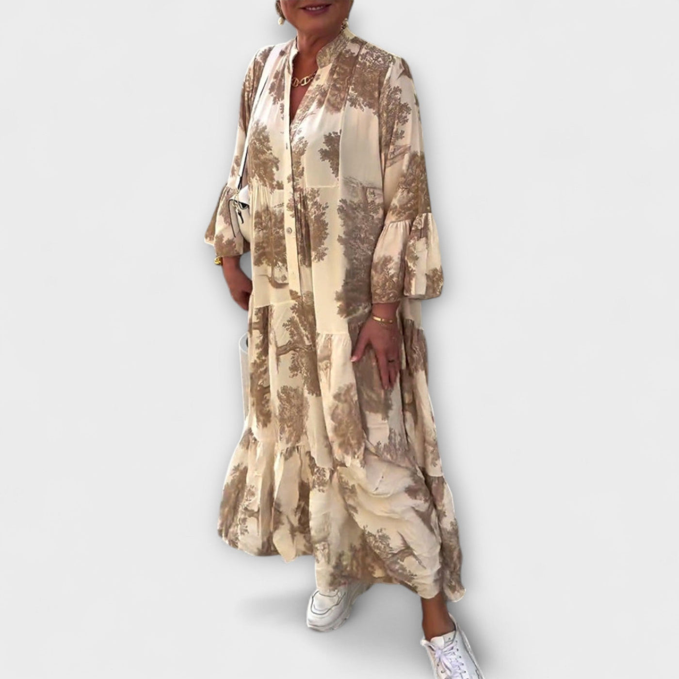 Nerina - Elegant Floral Maxi Dress