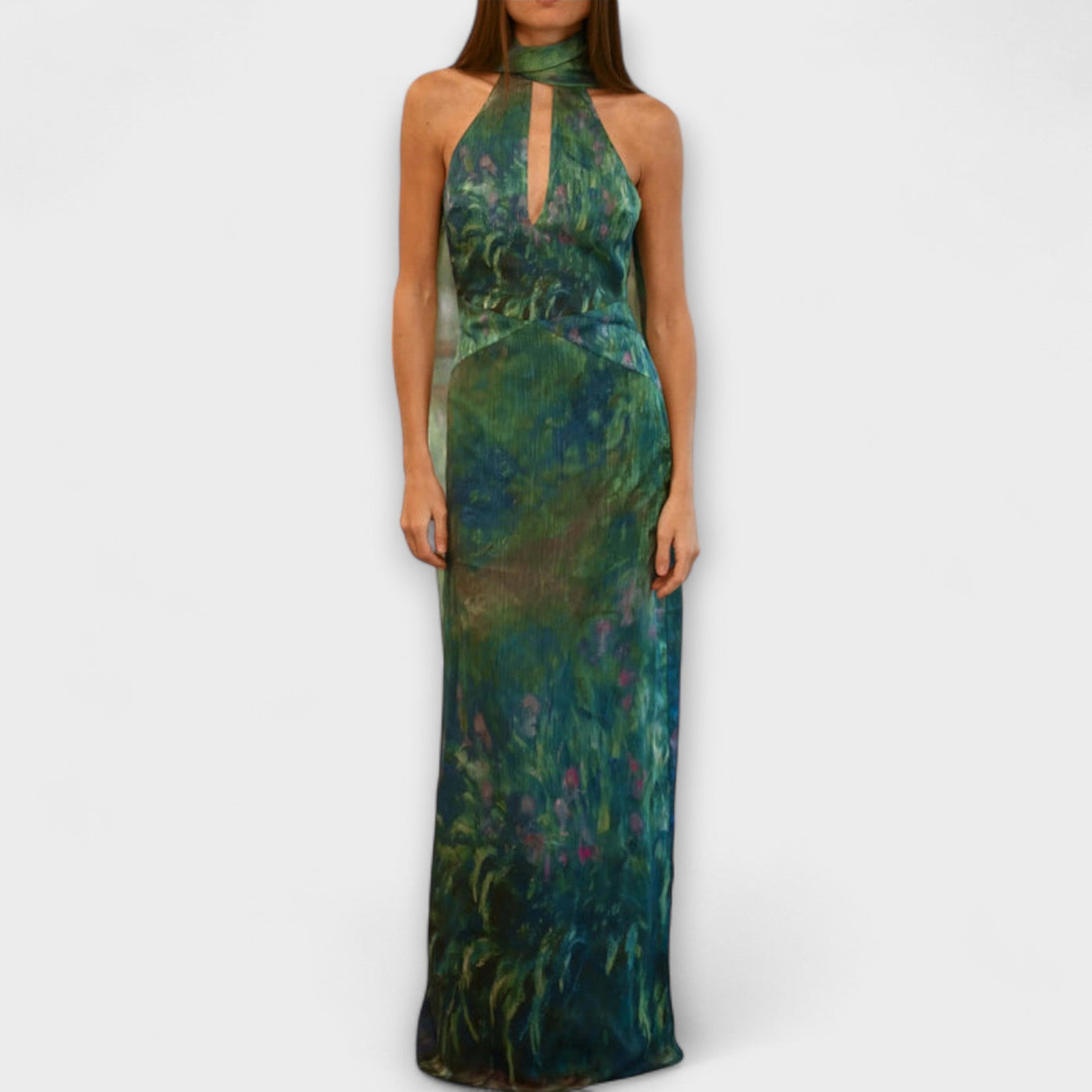 Maisie - Monet Iris Print Maxi Dress