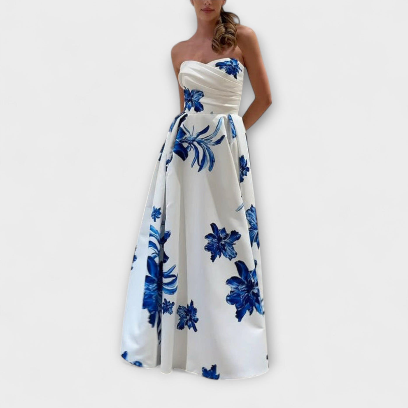 Rosalie - Chic Off-Shoulder Floral Maxi Dress