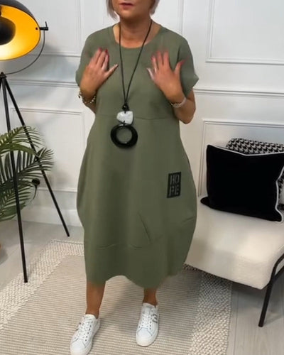 Cleo - Stylish Short Sleeved Dress