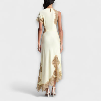 Margaret - Maxi Dress with Satin and Lace Accents