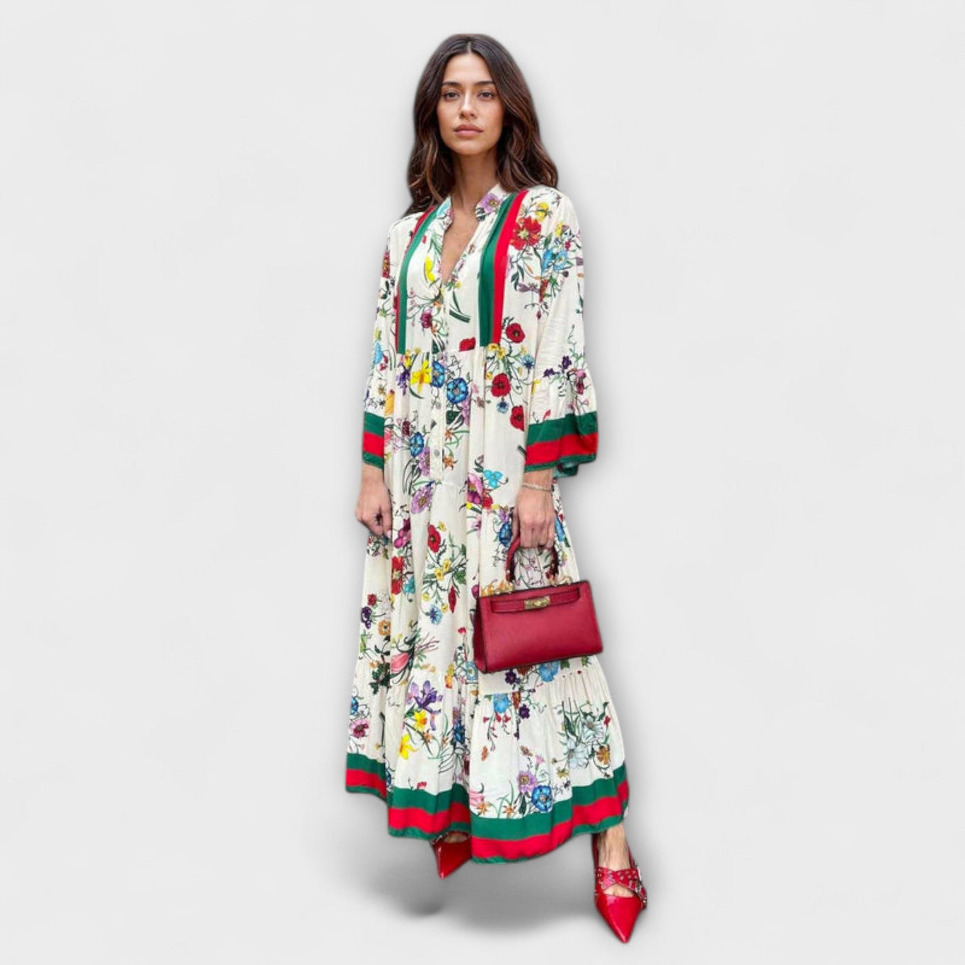 Oriana - Maxi Dress with Floral Print