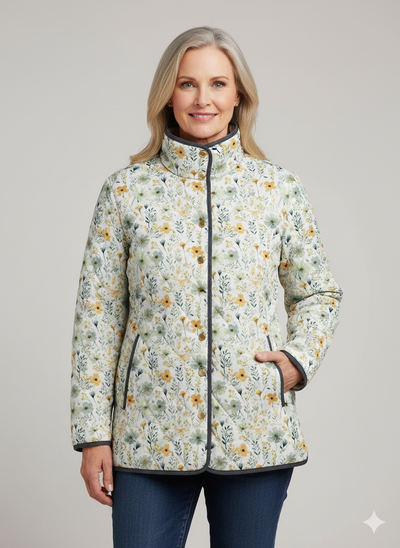 Harper | Delightful Floral-Printed Quilted Jacket for Women