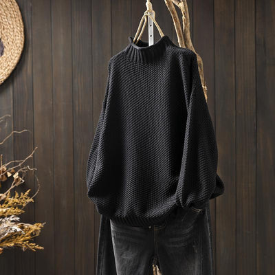 Noa - Trendy boucle knit oversized sweater for a chic and casual style