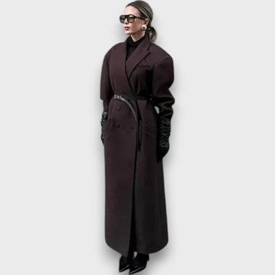 Oslaine | Maximalist Wool Coat With Masculine Silhouette