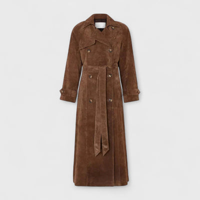 Veronika | Elegant High-Collar Trench Coat