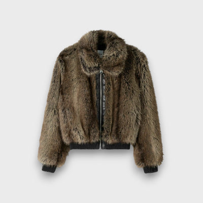 Amelia | Short Faux Fur Jacket With Urban Chic