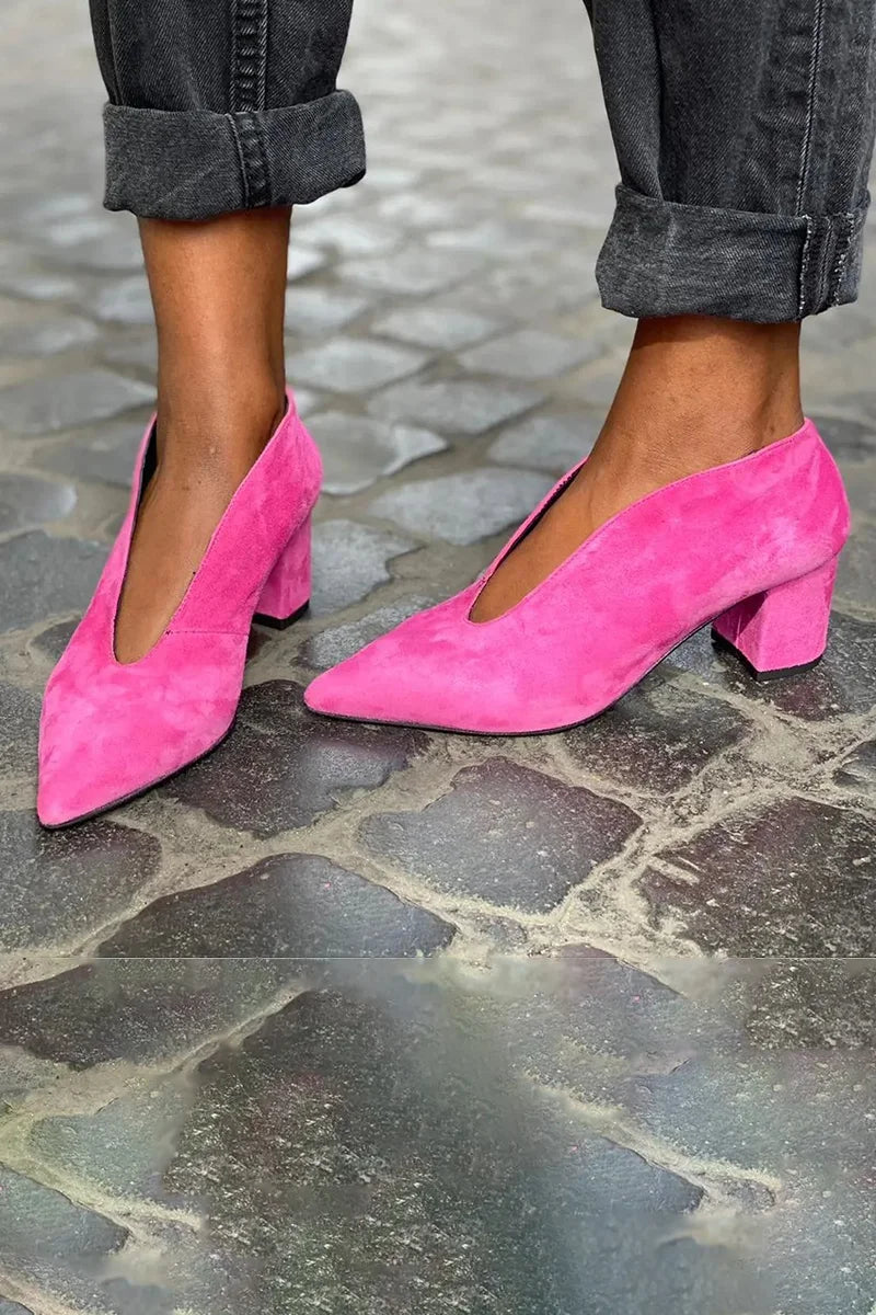 Francesca | Elegant Block Heel Pumps