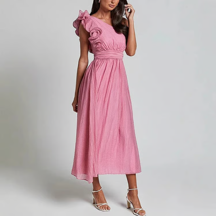 Bellamy - Chic Slanted Elegance Summer Dress