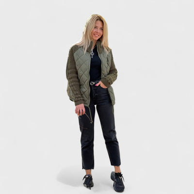 Nora | Women’s Patchwork Knit Jacket