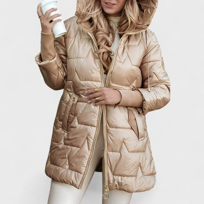 Nolwen | Elegant Winter Coat with Hood