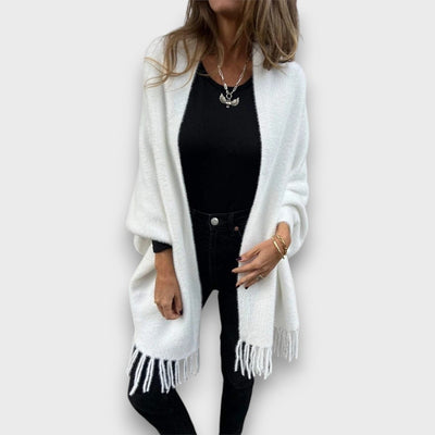 Meliora – Elegant Cardigan With Fringe